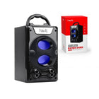 Havit HV-SK587BT 5W Bluetooth Wireless Speaker, 7 LED light, USB, MicroSD, FM - Black-Portable loud volume bluetooth speaker