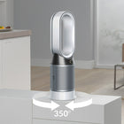 Dyson Pure Hot + Cool Link Purificateur d'air chauffant et ventilateur, blanc / argent-Rafraîchissement en été
Par temps chaud, un flux puissant d’air purifié vous rafraîchit.                     Chauffage en hiver
Assurant une projection à longue portée de l’air chaud purifié, l’appareil réchauffe rapidement une pièce entière de manière uniforme2.