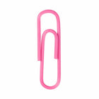 JAM Paper Colored Standard 1" Paper Clips - Pink - 2 Packs of 100-Premium paper clips made from high quality vinyl coated steel wire