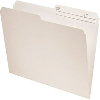 Pendaflex 1/2 Cut Ivory File Folders - Letter Size - 100 Pack-Durable grade stock for superior durabilty