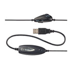 Cyber Acoustics AC-840 USB Mono Wired Headset - Grey/Black-Unidirectional noise-canceling microphone