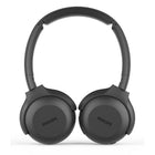 Philips Wireless Headphones - Black-Soft ear cups angled and flat-fold design. Lightweight