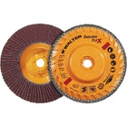 Walter Surface Technologies Enduro-Flex Flap Disc, 5" x 5/8"-11, Type 27, 120 Grit, Zirconia Alumina - 4 Pack-Abrasive Material: Zirconia Alumina