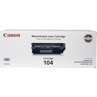 Canon 104 Black Toner Cartridge-Black toner produces sharp, professional documents