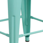 Flash Furniture Commercial Grade 24" High Backless Mint Green Indoor-Outdoor Counter Height Stool-Backless Design