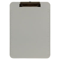 JAM Paper Plastic Clipboards, 9 x 13, Grey, 12 Pack (340926884A)-Material: Plastic