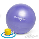 Bouncyband Balance Ball, 55cm, Purple-Non-roll away weighted balance ball offers a flexible chair for school and home