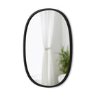 Umbra Hub Mirror Oval 18" x 24" - Black-24 x 18 x 1.25