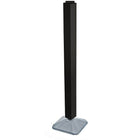 Azar Displays 48" x 4" x 4" Standard 4-Sided Interlocking Pegboard Display Tower, Black (700225-BLK)-Revolves on a weighted base