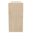 Flash Furniture Bright Beginnings Commercial Grade 5 Section Modular Wooden Classroom Open Storage Unit, Kid Friendly - Natural-Reachable Height Ideal for Toddler through Early Elementary