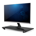 Allsop Dual Height Adjustable Lo Riser Monitor Stand with Wide Platform - Black-Weight Capacity: 30 lbs