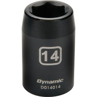 Dynamic Tools 1/2" Drive 6 Point Metric, 36mm Standard Length, Impact Socket-Size: 36 mm