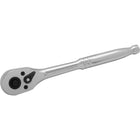 Dynamic Tools 1/4"drive 45 Tooth Quick Release Ratchet, Chrome Finish, 5" Long-1/4" Drive
