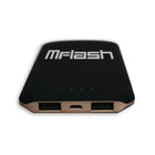 MFLASH - Chargeur portable 5000 mAh à prise caoutchoutée (MFPWR0501PLBLKR)-Chargez rapidement n'importe quel appareil avec une sortie 2,1A