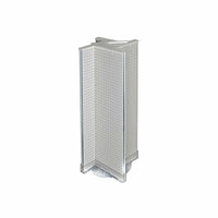 Azar Displays Plastic Pegboard Pinwheel Unit, 13.5" x 44", White (700444-WHT)-White plastic
