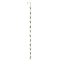 Azar Displays 32" x.25" 12 Station Metal Display Strip, 10 Pack (800227)-Great for displaying products securely to the existing display