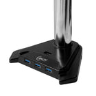 Arctic Z3 Pro Desk Mount Triple Monitor Arm, 4-Port USB 3.0 Hub (ORAEQMA013USGBA01)-Rotates & swivels 360-degrees