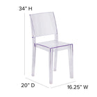 Flash Furniture Phantom Series Transparent Stacking Side Chair-8