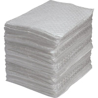 Zenith Safety Fine Fibre Sorbent Pads - Industrial Grade, Oil Only, 15" x 17", 40 Gal. Absorbancy, 100 /Pack - 100 Pack-Absorbency/Pkg. 40 gal.