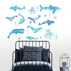 WallPops Nautical Nonsense Wall Art Kit, Blue-Peel and stick, repositionable