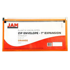 JAM Paper #10 Plastic Envelopes with Zip Closure, 5 x 10, Orange Poly, 12 Pack (921Z1or)-5