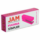 JAM Paper Modern Desk Stapler - Pink-Size: 6 x 2.5 x 1.125 inches