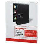 Staples Steel Key Box - 0.17 Cu. Ft.-Wall mounting hardware included