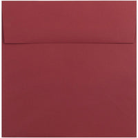 JAM Paper 8.5 x 8.5 Square Envelopes, Dark Red, 1000 Pack (31511323B)-Dark red