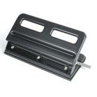 Swingline M110 Economy Heavy Duty 3-Hole Punch, Black (5050574110)-High performance heavy duty 3-hole adjustable paper punch