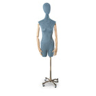Can-Bramar Adult Female Half Body Mannequin - Ajustable Heigth - Midnight (RPDF-1M)-Positionable Wood Arms, Hands and Fingers