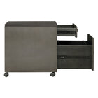 Sunjoy Portland File Cabinet - 22" W x 18.1" D x 22.4" H - Antiqued Finish-Comes fully assembled