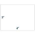SPC Perforated Thermal Transfer Label - 4" x 3" - 3" Core - White - 2000 Pack-Pressure sensitive labels recommended for shipping labels, part bins and product identification labels