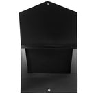 JAM Paper Plastic Portfolio with Snap Closure, Medium, 10 x 12.5 x 0.75, Black, 2 Pack (2000027g)-Material: Plastic