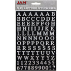 JAM Paper Self Adhesive Alphabet Letters Stickers, Silver, 10 Pack (132811517g)-Size: 0.75"