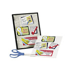 Avery Magnetic Printable 8-1/2" x 11" Sheets, White, 5/Pack (03270)-Create one big magnet for the fridge or cut multiple smaller designs into different shapes and sizes
