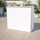 Flash Furniture 4' Laminate Foldable Bar - White-Designed for Commercial and Residential Use