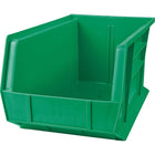 Kleton Stack & Hang Bin, 8-1/4" W x 7" H x 14-3/4" D, Green - 12 Pack-Capacity: 60 lbs.