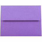 JAM Paper A2 Invitation Envelopes, 4.38 x 5.75, Brite Hue Violet Purple Recycled, 100 Pack (80252g)-Violet