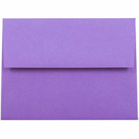 JAM Paper A2 Invitation Envelopes, 4.38 x 5.75, Brite Hue Violet Purple Recycled, 100 Pack (80252g)-Violet