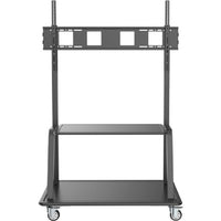 Tripp Lite - Chariot TV à roulettes pour écrans de 60po à 105 po - Noir-Le chariot mobile à hauteur réglable vous permet de déplacer votre écran plat en douceur et en toute sécurité d’une pièce à l’autre grâce à des roulettes très résistantes