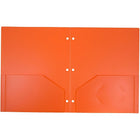 JAM Paper Plastic Heavy Duty 3 Hole Punched 2 Pocket School Folders, Orange, 108 Pack (383HHPORA)-Dimension: 11-1/2"h x 9-1/2"w x 1/5"d