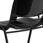Flash Furniture Black Ergonomic Shell Chair with Right Handed Flip-Up Tablet Arm-Tablet Size: 12"W x 17"D x 11.5"H from seat