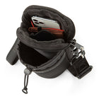 Bugatti x Edition22 - Crossbody Bag - Recycled Polyester - Black-Water-Repellent Recycled Nylon Bottle Bag With EDITION22 Water Bottle