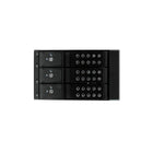 StarTech 3 Bay Aluminum Trayless Hot Swap Mobile Rack Backplane for 3.5in SAS II/SATA III, 6 Gbps HDD-Helps maintain ideal drive operating temperatures by providing excellent heat dissipation, vented aluminum housing and a built-in fan