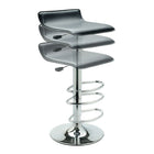 Winsome – Tabouret pivotant à élévation pneumatique et siège en similicuir noir-Dimensions du siège égales à 5,04 haut. x 14,8 larg. x 15,2 prof. (po)