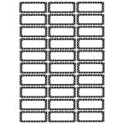 Ashley Magnetic Small Nameplates, Black and White Dots, 90 Pack-Great for identifying bins, lockers, desks