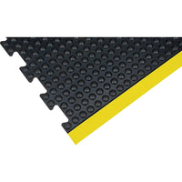 Zenith Safety Anti-Fatigue Dome Mats - Bubbled - 4' x 3' x 1/2" - Black - Rubber-Colour: Black