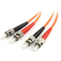 StarTech Multimode 62.5/125 Duplex Fiber Patch Cable ST, ST, 2m-Fiber optic cables provide a higher quality signal over a greater distance