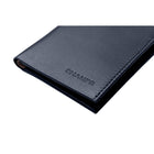 Champs Leather RFID Slim Sleeve Wallet - Navy-Dual cash compartment to use as you please whether to separate foreign currency, large bills or maybe for receipts 