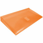 JAM Paper Plastic Envelopes with Hook & Loop #10 Booklet Wallet - 5.25" x 10" with 1" Expansion - Orange - 12 Pack -Size: #10 (5" L x 1" W x 10" H), Great for storing receipts, coupons, bank slips, folded documents, pens, and more! 